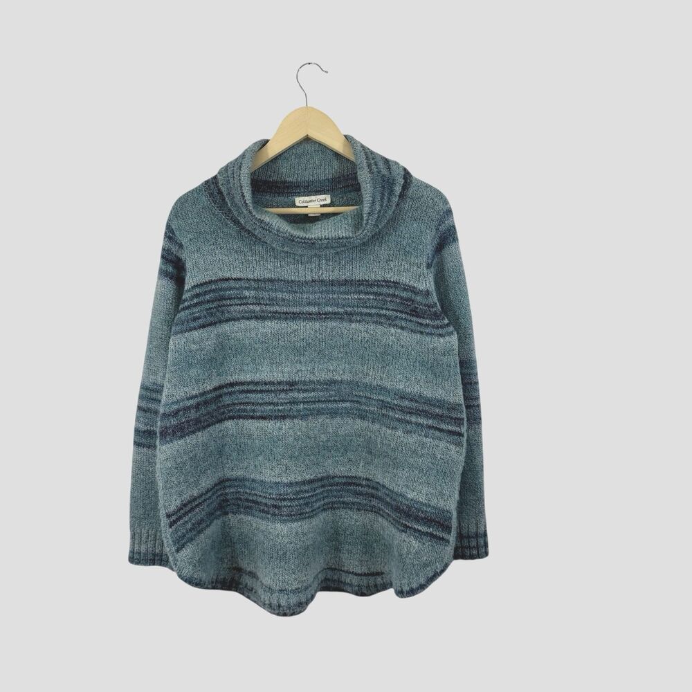 Coldwater Creek Petite Large PL Sweater Cowl Neck Pullover Wool Blend Womens